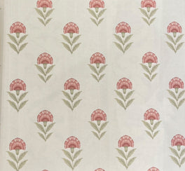 Carnation Buti Wallpaper – Coral Pink