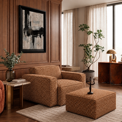 Grain Performance Fabric - Rust