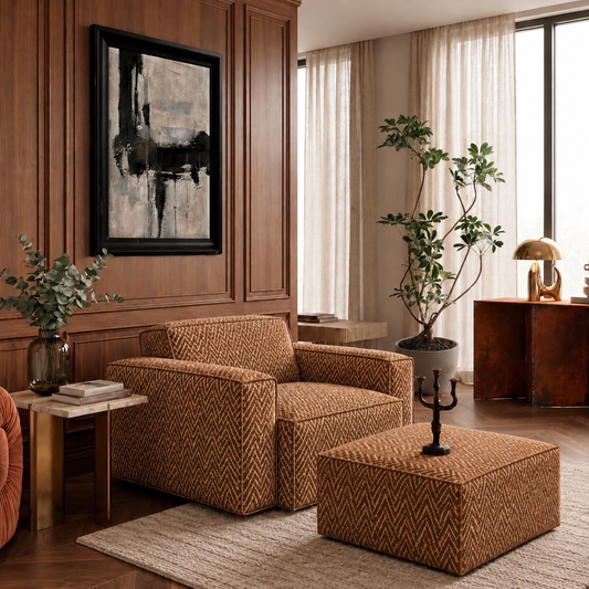Grain Performance Fabric - Rust