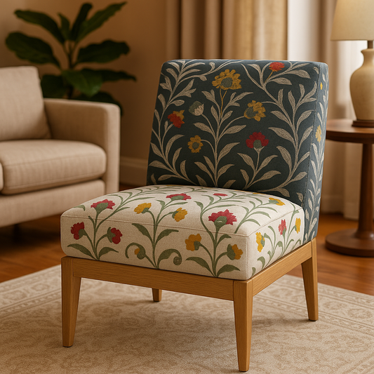 Botanical Aura Fabric - Blue