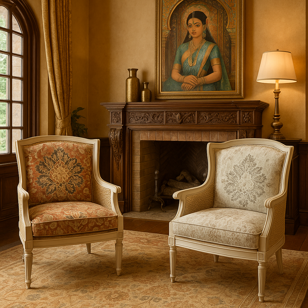 Regal Tapestry Fabric - Terracotta
