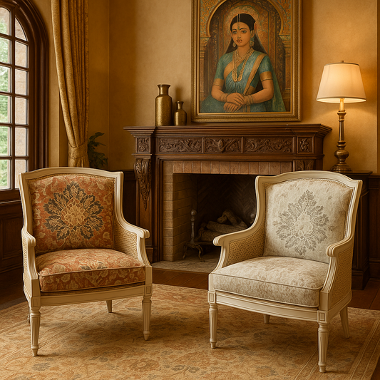 Regal Tapestry Fabric - Terracotta