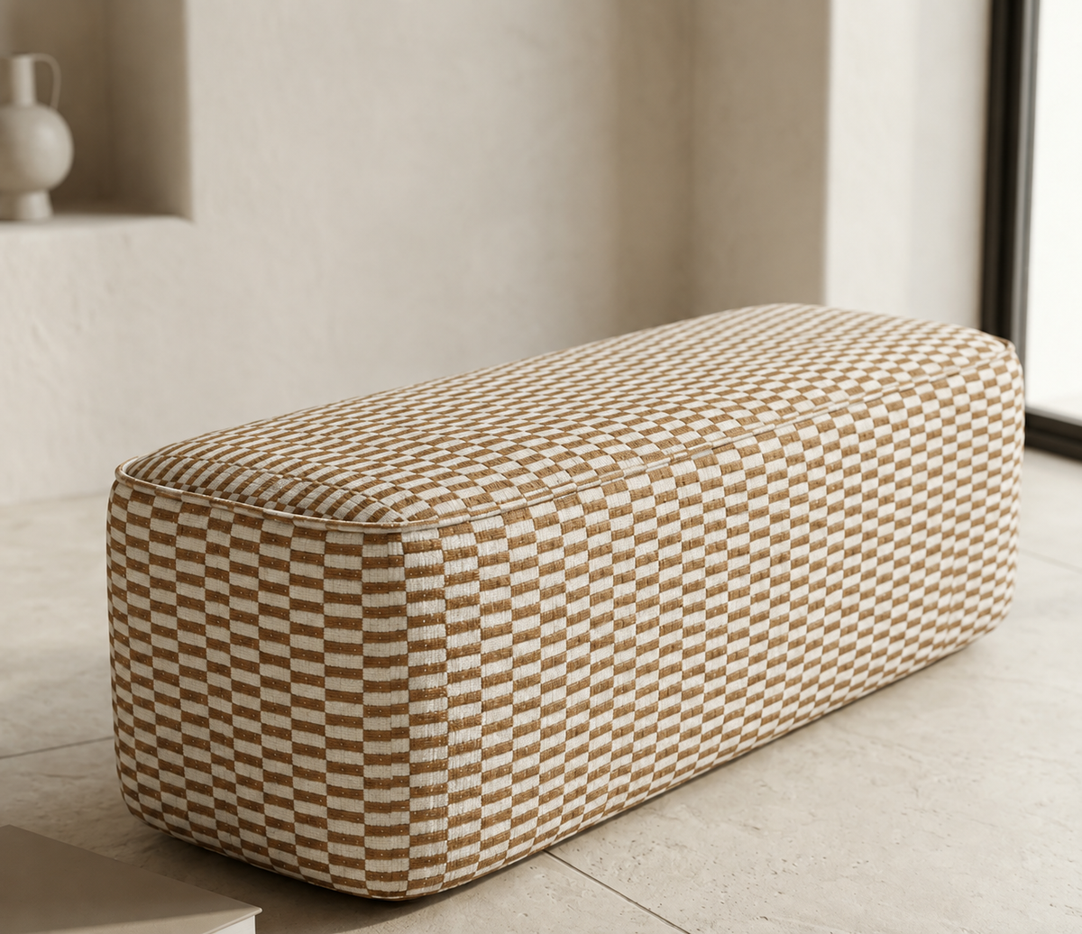 Basketweave Fabric - Ochre