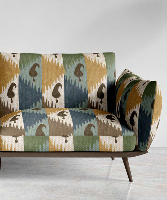 Sprout Fabric – Brown Motif