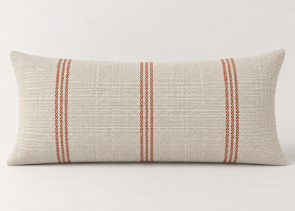 Oslo Stripe Fabric - Terracotta
