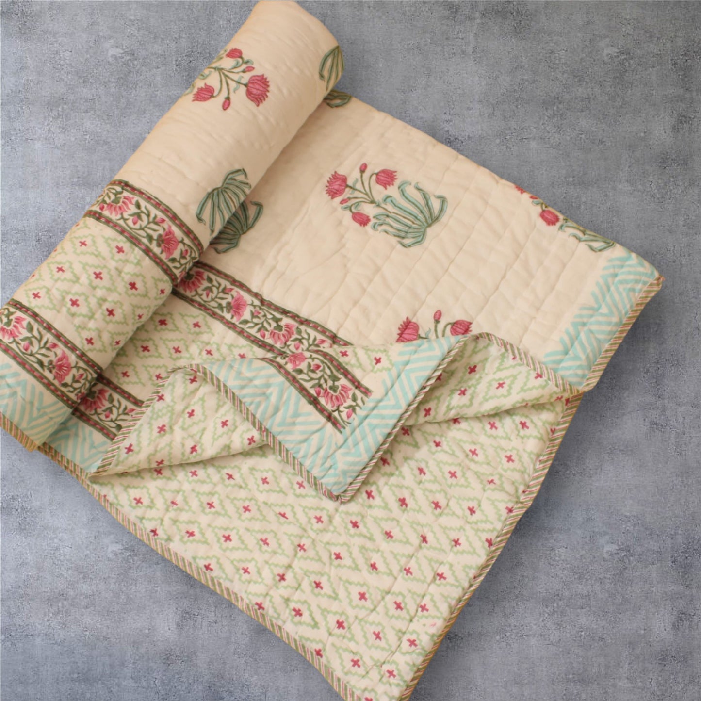 Akshara Cotton Quilt