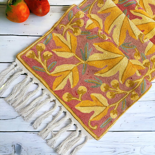 Saffron Valley Kashmiri Table Runner