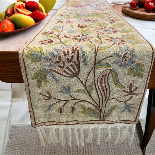 Himalayan Hues Kashmiri Table Runner