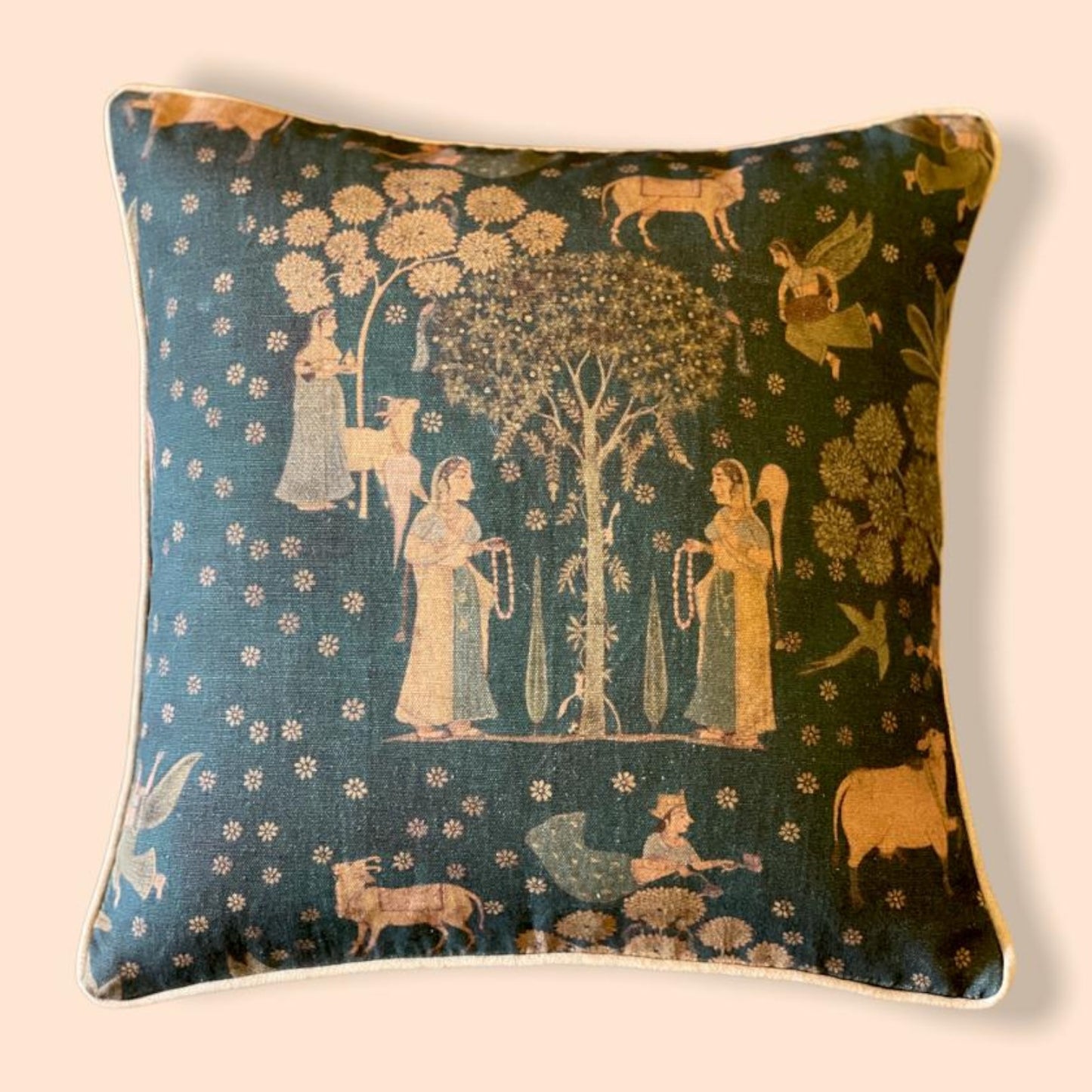 Baagh-e-Hayat Cushion Cover