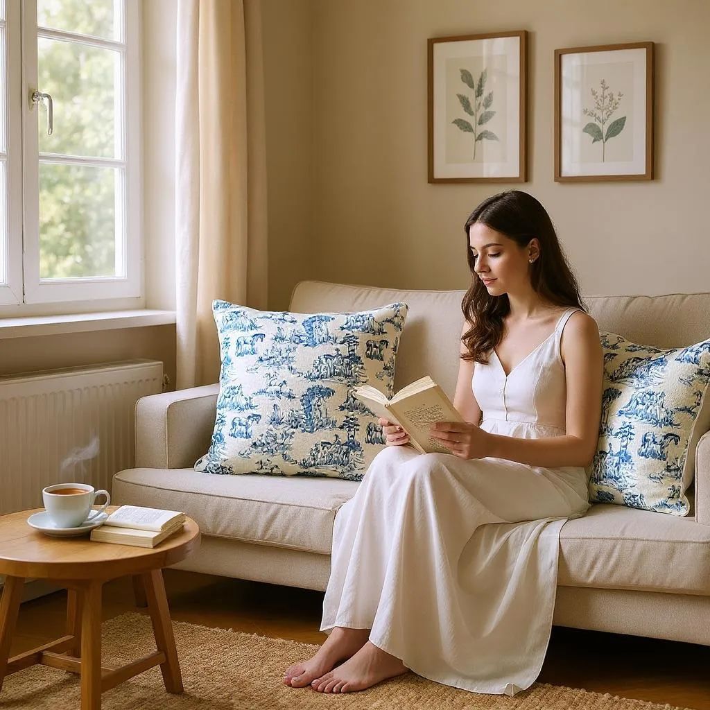 Toile Trot Cushion