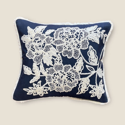 Inkwash Beaded Cushion