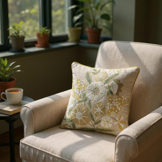 Sunburst Bloom Cushion