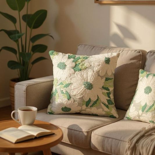 Ivory Botanica Cushion