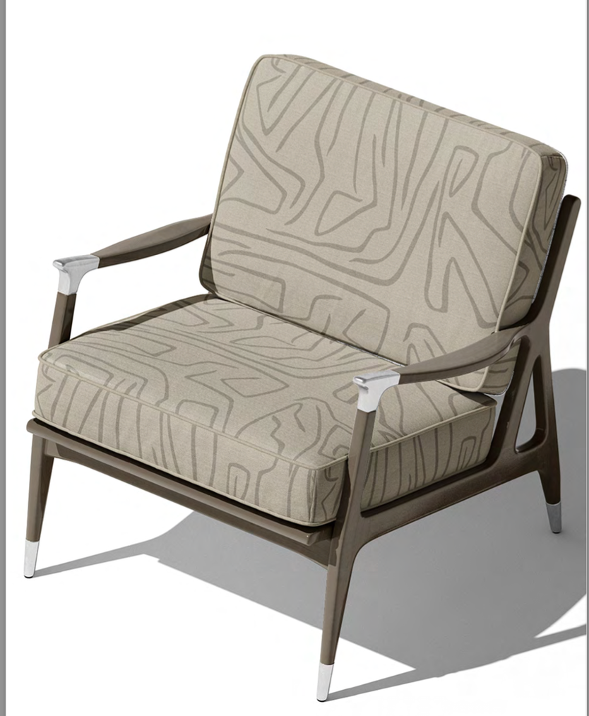 Contour Velvet Fabric - Mushroom