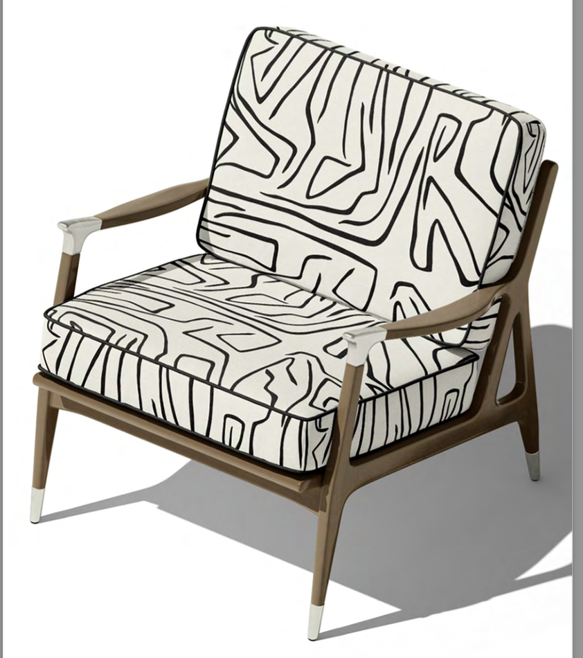 Contour Velvet Fabric - White