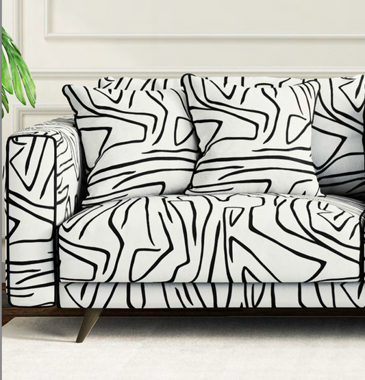 Contour Velvet Fabric - White