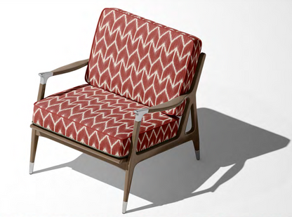 Ikat Arrowhead Fabric – Red