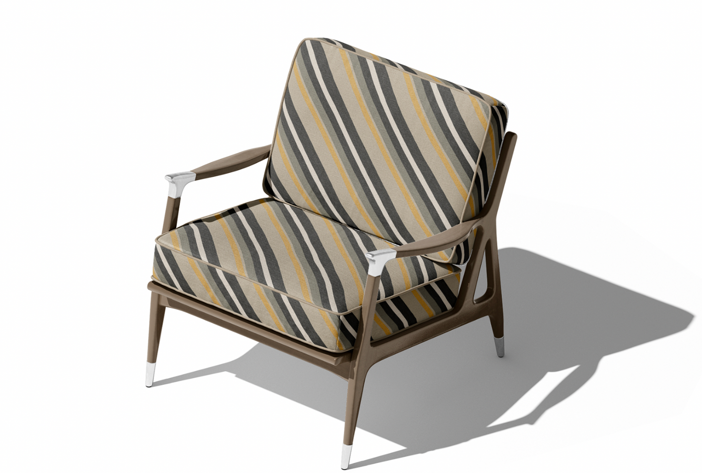 Retro Diagonal Stripe Slate
