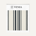 Abstract Rhythm Stripe Black & White Fabric
