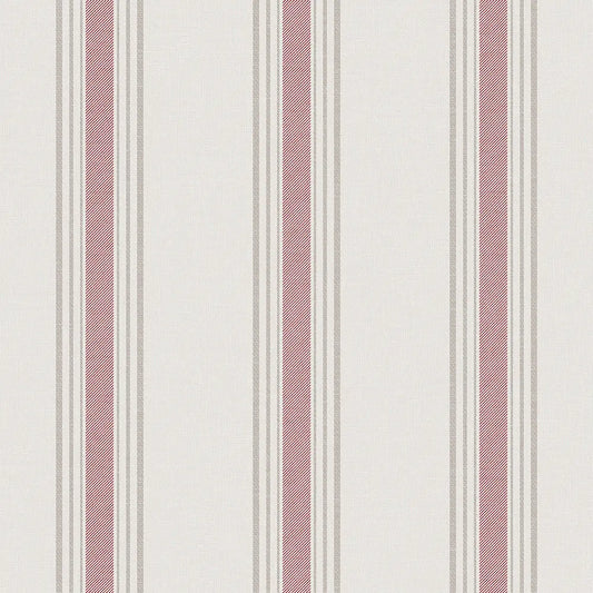 Pavilion Stripe Wallpaper - Pink