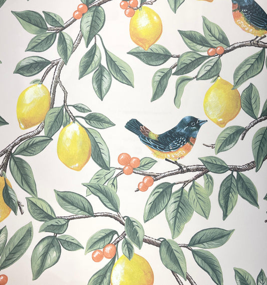 Amalfi Citrus Wallpaper – Ivory