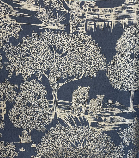 Moonlit Toile Wallpaper
