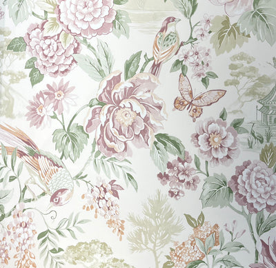 Rose Chinoiserie Wallpaper