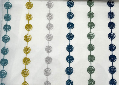 Twirl Candy Sheer Fabric - Deep