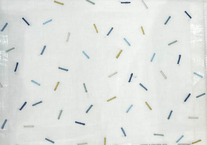 Confetti Dash Sheer Fabric - Blues