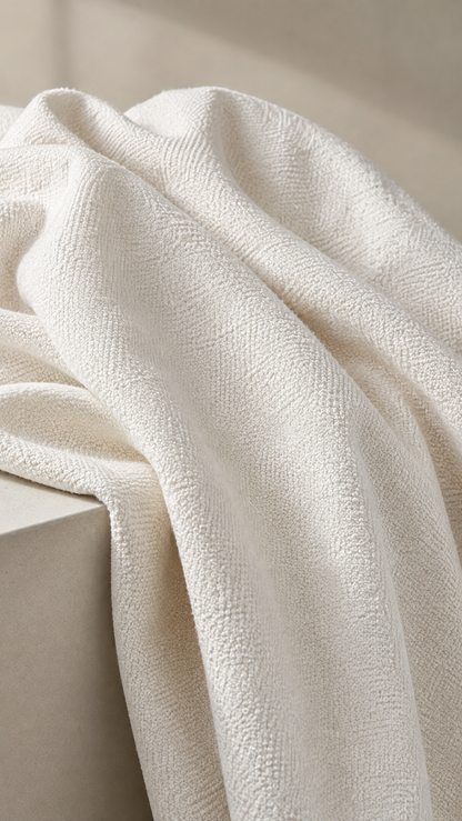 Modern Luxe Bouclé Fabric - White