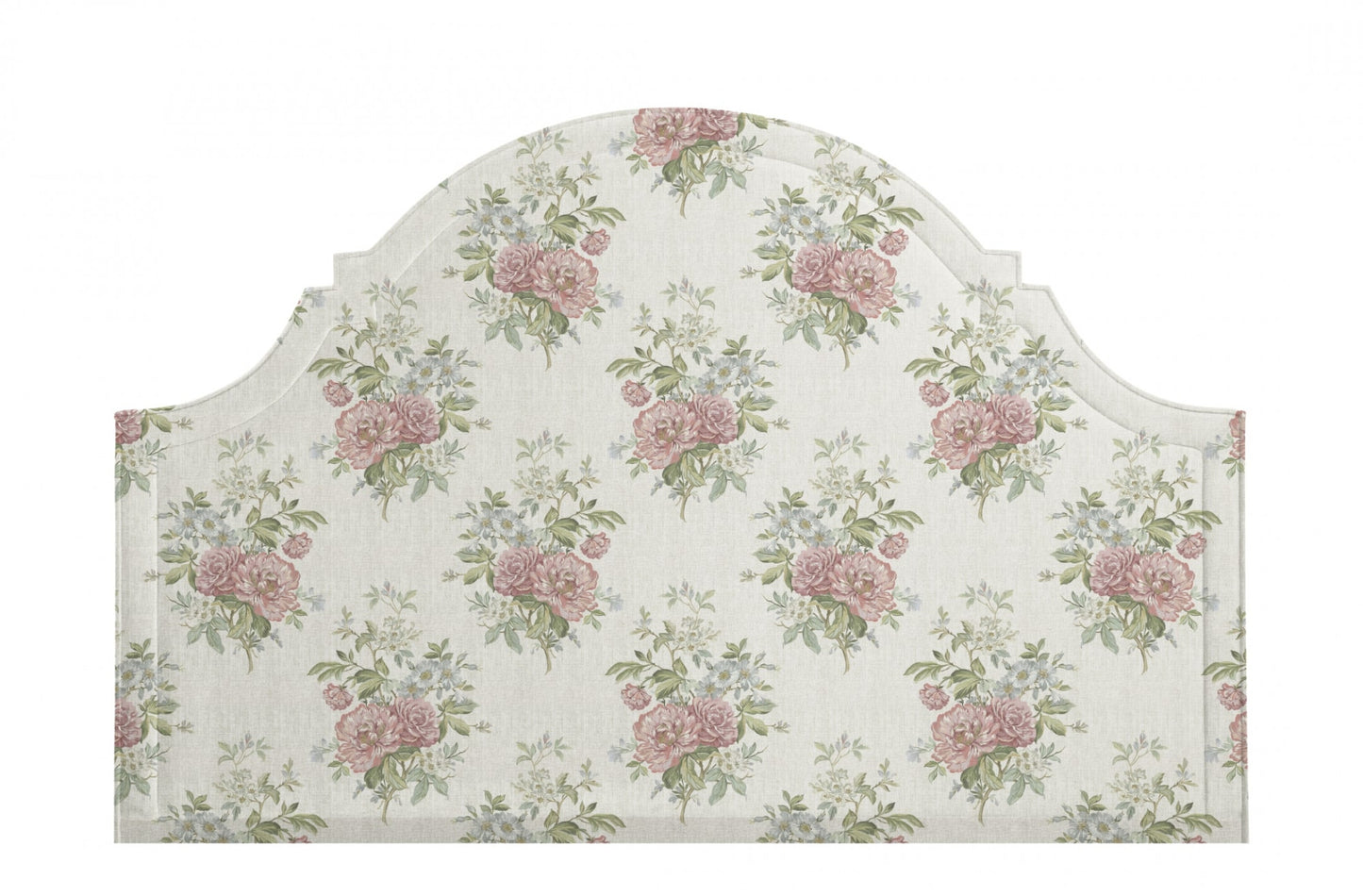 Vintage Floral Textile Fabric - Blush Pink