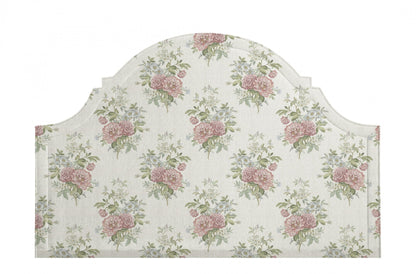 Vintage Floral Textile Fabric - Blush Pink