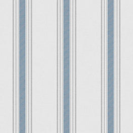 Pavilion Stripe Wallpaper - Blue