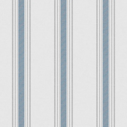 Pavilion Stripe Wallpaper - Blue
