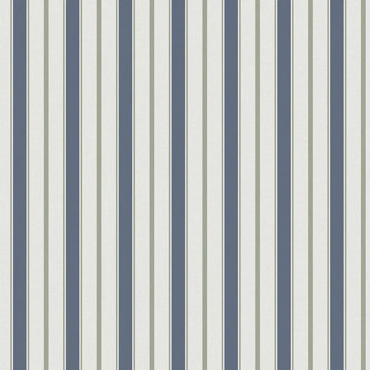 Harbour Stripe Wallpaper – Indigo Blue