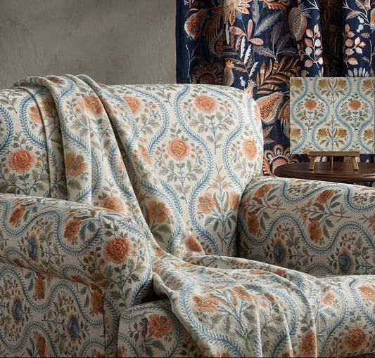 Floral Tale Fabric - Peach