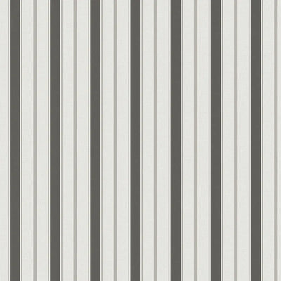 Balanced Stripes Wallpaper – Charcoal Grey