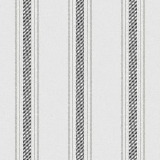 Pavilion Stripe Wallpaper - Grey