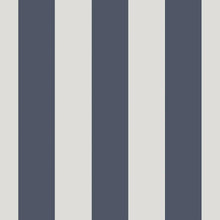 Awning Stripes Wallpaper - Pigeon Blue