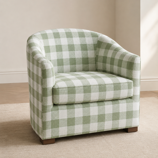Picnic Check Fabric - Sage Green