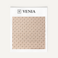 Warm pink align vertical pattern upholstery fabric swatch by Venia Home
