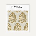 Yellow ochre artisan impressions upholstery fabric swatch by Venia Home