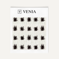 Ivory and black atelier dot upholstery fabric swatch by Venia Home