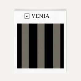 Atelier Stripe Velvet Fabric - Black & Graphite