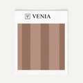 Clay mix atelier stripe velvet upholstery fabric swatch by Venia Home