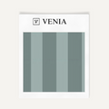Seafoam mix atelier stripe velvet upholstery fabric swatch by Venia Home
