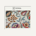 Vivid autumn song upholstery fabric swatch by Venia Home