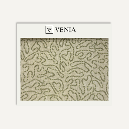 Sage whisper beaded loop upholstery fabric swatch by Venia Home