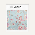Birdsong blue mist upholstery fabric swatch by Venia Home