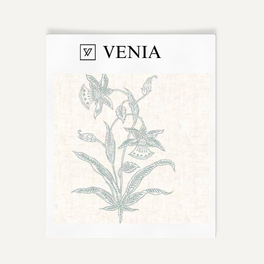 Botanica Study Fabric – Aqua